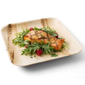 Assiettes carrées compostables en feuille de palmier Areca fabricant de vaisselle jetable écologique naturelle à bon prix - Product Image 2