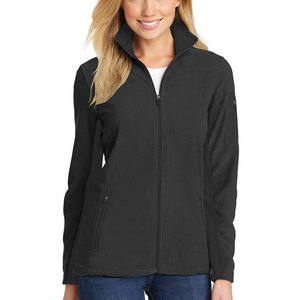 Chaqueta de lana con cremallera completa para mujer, color negro - Product Image 1