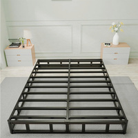 Base de Cama Minimalista con Estructura de Acero y Acabado con Recubrimiento en Polvo |   Fabricante OEM y ODM para Dormitorios y Apartamentos con Servicios