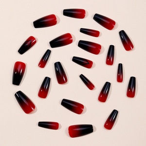 <span class=keywords><strong>Uñas</strong></span> Postizas Hechas a Mano al por Mayor para el Día de <span class=keywords><strong>San</strong></span> Valentín, Forma de Ballet, Negro y Rojo, Suministros para Vendedores de <span class=keywords><strong>Uñas</strong></span> Postizas - Product Image 2