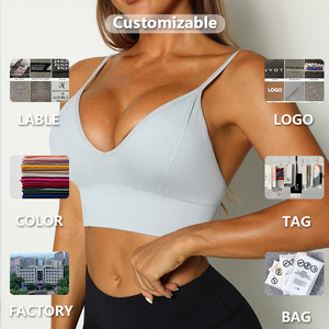 ชุดกีฬาที่ไร้รอยต่อยิมโยคะกีฬาร้อนขายข้ามกลับเสื้อ Bra เซ็กซี่ออกแบบชุดชั้นในกีฬาสําหรับผู้หญิง - Product Image 5