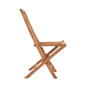 Silla Plegable Moderna de Madera de Teca, Silla de Café Minimalista Nórdica para Restaurante al Aire Libre, Banquete, Juego de Muebles de Cocina - Product Image 2
