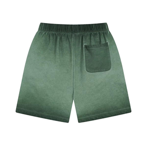 Pantalones Cortos Bermuda de Algodón Verde Sólido para Hombre 2026, Cintura Media con Cordón, Estilo Casual, Tejido Transpirable - Product Image 6