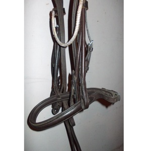 Meilleur nouveau marron anatomique rembourré Cavesson bride pleine grandeur cheval anatomique en cuir bride - Product Image 4