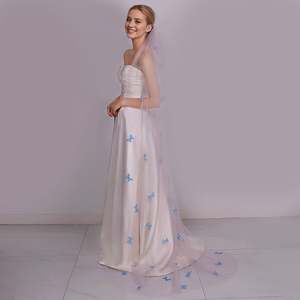 Peineta para el Cabello Bridella M110-P, Color Marfil, con Malla y Pedrería, Cómoda y Elegante para Decoración del Cabello de Novias, Bodas y Eventos Formales - Product Image 2