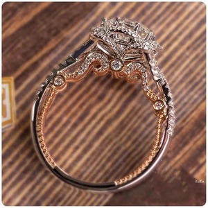 Anillo de compromiso de plata de ley moissanita blanca, regalo de cumpleaños de boda personalizado y otras joyas de diamantes, colgante de Hip Hop - Product Image 5