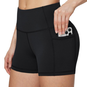 <b>Tummy</b> <b>Control</b> Workout Yoga Shorts Stretchy Mid Waist Best Quality Biker Short Pants Gym Clothing - Product Image 4