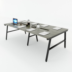 Table de conférence contemporaine 240x120 avec pieds en acier, assemblage requis HBAC013 - Product Image 3