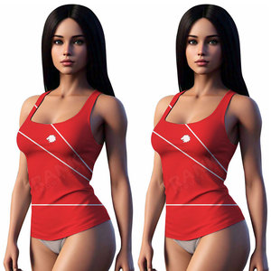 Ropa Deportiva, Camiseta sin Mangas para Mujer, Tejido Transpirable, Logotipo Personalizado en la Parte Delantera, Camiseta sin Mangas de Alta Calidad para Mujer - Product Image 4