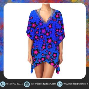 Robe caftan pour femme élégante et à la mode légère, vêtements de plage d'été respirants, parfaite pour les fêtes sexy et les sorties décontractées - Product Image 2