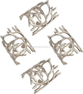 Anneaux de serviette en bois enveloppés de Offre Spéciale Design moderne Décor de table élégant pour des expériences culinaires raffinées - Product Image 5