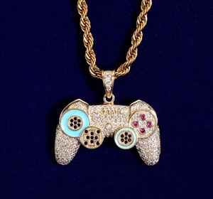 Collar con colgante de control de videojuegos con microincrustaciones de circonita, joyería hip hop, regalo de cumpleaños para niño - Product Image 3