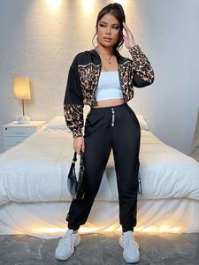 2025 nouveau survêtement de haute qualité en gros femmes haut court vêtements de sport femmes survêtement plaine survêtement fabricant - Product Image 6