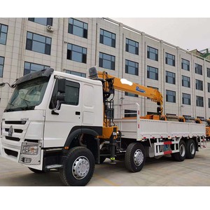 Grúa de Camión de Maquinaria de Construcción HOWO Usada con Brazo de Cinco Secciones de 14 Toneladas Equipada con Caja de Cambios de 10 Velocidades y 380 Caballos de Fuerza - Product Image 3