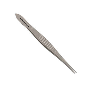 Pinzas de Iris de Acero Inoxidable, Instrumentos Quirúrgicos Manuales de Alta Calidad con Certificación CE, Rectas, 0.9mm, 1x2 Dientes, 10.5cm de Longitud Total - Product Image 6