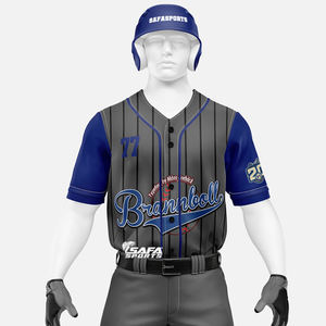 Por encargo de los hombres Jersey de béisbol transpirable tinte sublimación impreso equipo uniforme conjunto al por mayor uniformes de béisbol personalizados - Product Image 6