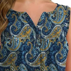 Débardeur en jersey personnalisé de haute qualité pour femmes, grande taille, sans manches, décontracté, séchage rapide, respirant, en spandex/coton - Product Image 4