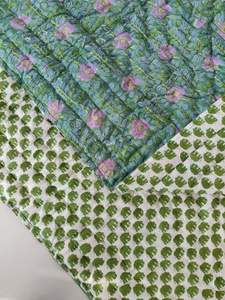 Couverture de lit en coton 100% bohème hippie, motif floral, taille Queen, Razai - Product Image 4