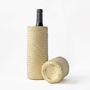 Ensemble de 2 sacs en jute de taille moyenne, faits à la main, au design uni, parfaits pour les bouteilles, sacs fourre-tout en toile naturelle de première qualité - Product Image 1