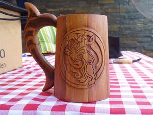 Falak แก้วมักทำด้วยมือคุณภาพระดับพรีเมี่ยมพร้อมหลอดดูดสำหรับชากาแฟไวน์และเบียร์เครื่องล้างจานยอดนิยมตั้งแคมป์ - Product Image 2