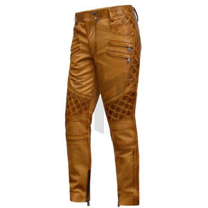 กางเกงหนังผู้ชายคุณภาพสูงขายส่ง รับทำโลโก้ ระบายอากาศได้ดี แห้งเร็ว น้ำหนักเบา ดีไซน์ลำลอง ทรงตรง เป็นมิตรกับสิ่งแวดล้อม - Product Image 4