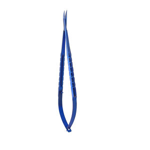 Microchirurgie Bleu Titane Enduit Ciseaux Lame Longueur 15 mm Sharp Lame Incurvée 6.12 Pouces Micro Ciseaux - Product Image 6