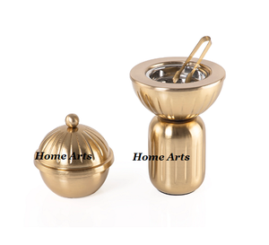 Quemador de incienso de tamaño y forma personalizados hecho a mano de acero inoxidable Color dorado Mabkhar a un precio razonable - Product Image 1