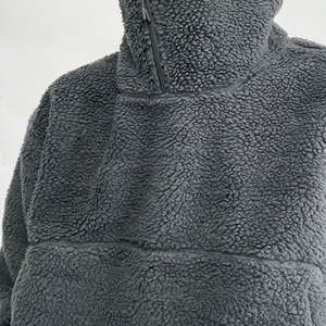 Sweats à capuche personnalisés pour hommes à fermeture éclair, manches longues, design personnalisé, style gangster, double couche, lavage à l'acide, 100% coton, capuche balaclava à fermeture éclair - Product Image 2