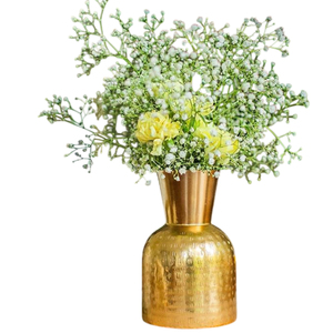 Mini soporte de flores de Metal martillado de calidad de lujo, florero de plata de mesa con exhibición Floral de tendencia para flor decorativa de boda - Product Image 4