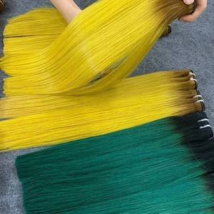 Cheveux humains nouvelle Technique nouvelles tendances de beauté perruque transparente HD Lace Front cheveux humains perruque lisse os couleurs personnalisées - Product Image 6