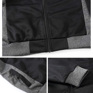 Sweat-shirts à capuche zippés en polaire pour homme de haute qualité, respirants, légers, 100 % coton, logo/couleur/taille personnalisés, coupe classique - Product Image 5