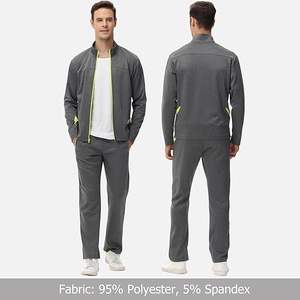 Conjunto Deportivo de Forro Polar Transpirable con Cremallera Completa, Unisex, Casual, para Invierno, Manga Larga, para Entrenamiento al Aire Libre, Venta al por Mayor Personalizada - Product Image 3