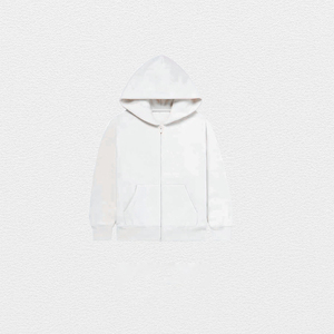 Sweat à capuche zippé unisexe en molleton uni brodé 3D personnalisé, 100 % coton, design de créateur, 400 g/m², fermeture éclair, streetwear épais, coupe oversize pour homme - Product Image 6