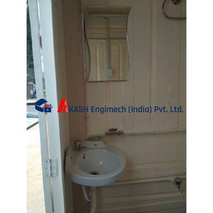 ห้องน้ำ Frp แบบพกพาที่ทนทานทำจากวัสดุแผงแซนวิชสำหรับสวนสาธารณะ - Product Image 3