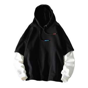 Sweat à capuche pour hommes Sweat à capuche décontracté à manches longues avec cordon de serrage et haut gaufré Sweat à capuche avec poche Sweatshirts à capuche et sweatshirts pour hommes - Product Image 4