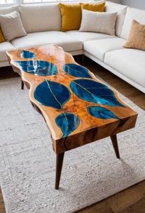 Table en résine époxy de haute qualité, table en bois pour la maison, table basse pour la décoration de la maison par Quality Enterprises - Product Image 4