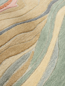 Tapis multicolore en laine touffeté à la main, de haute qualité pour le salon, les hôtels et les espaces commerciaux. - Product Image 2