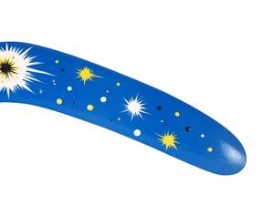 ของเล่นบูมเมอแรงไม้ตกแต่งบ้านสำหรับแขวนหรือตกแต่งบนโต๊ะของตกแต่งไม้ที่เป็นเอกลักษณ์ - Product Image 4