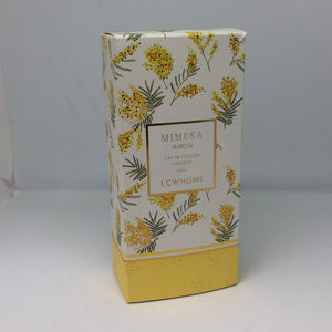 Cajas de Embalaje de Colonia de Lujo Impresas con Offset Personalizadas con Laminación Brillante, Relieve y Papel de Aluminio Dorado |   Cartón Marfil Reciclable - Product Image 4