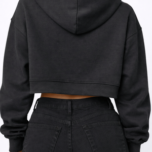 เสื้อครอปแขนยาวผู้หญิง สไตล์ลำลอง แฟชั่นสตรีท สวมใส่สบาย ผลิตตามสั่ง ขายส่งจากโรงงานผลิตเสื้อผ้า - Product Image 6