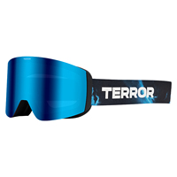 OEM ODM Lunettes de ski magnétiques personnalisées, anti-buée, double lentille, revêtement iridium, monture en TPU, protection UV400, snowboard