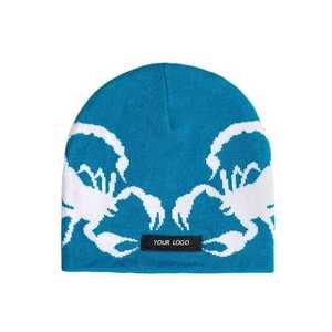 Bonnet tricoté en laine d'hiver avec Logo personnalisé, unisexe, à la mode, 100% - Product Image 1
