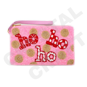 Monedero de Cuentas de Cristal con Diseño de Novia, Hecho a Mano, Personalizado, con Cierre de Cremallera, Correa para la Muñeca, Logotipo Personalizado, Moderno - Product Image 3