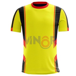 Maillots de football unisexes de haute qualité, respirants, à séchage rapide, 100% polyester, design optimal, impression numérique, ensemble uniforme pour hommes - Product Image 1