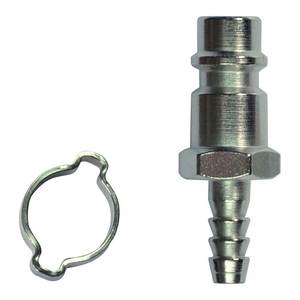 Acoplamiento Rápido Stanley M con Soporte para Manguera, Conexión para Compresor para Mangueras de 6 a 11 mm, Accesorio para Herramientas Neumáticas 166586XSTN - Product Image 1