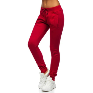 Custom Women Tracksuit Set Red Sweatshirt <b>Jogger</b> Pants Two Piece Sportswear Winter Fitness Gym Wear Premium Cotton Blend Formal - Product Image 5