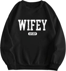 Sweatshirts à col rond pour femmes, sweatshirt à capuche à manches longues, sans effort, chic et ample pour hommes - Product Image 1