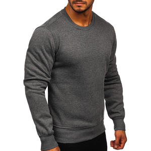 Sudadera gruesa para hombre al por mayor con etiqueta personalizada cuello redondo estilo casual ideal para ropa promocional - Product Image 3