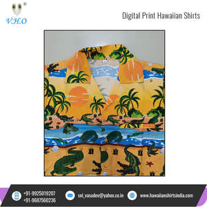 เสื้อฮาวายพิมพ์ลายดิจิตอล,เสื้อปาร์ตี้ชายหาดแขนสั้นราคาถูก - Product Image 3
