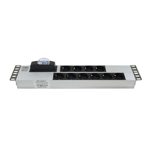2U 10 Cách Đức Schuko Pdu Với 16A Ngắt Mạch 250V <span class=keywords><strong>AC</strong></span> Nhôm Rack Mount Cho Máy Chủ Giá F-Loại Cắm (Din49441) - Product Image 4